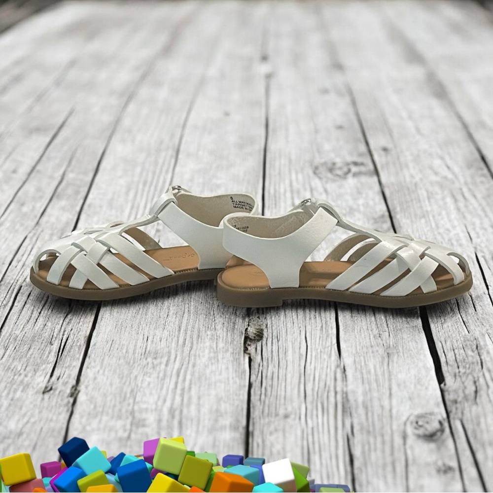 Cat & Jack White Toddler Girl Sandals - Picture 2 of 9